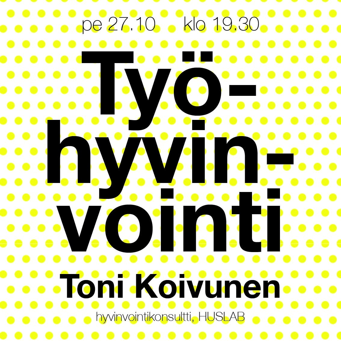 Vieraspuhuja: Toni Koivunen